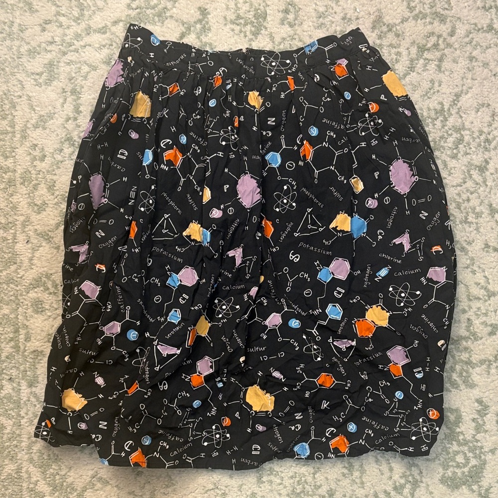Colorful Science Print Women's Skirt